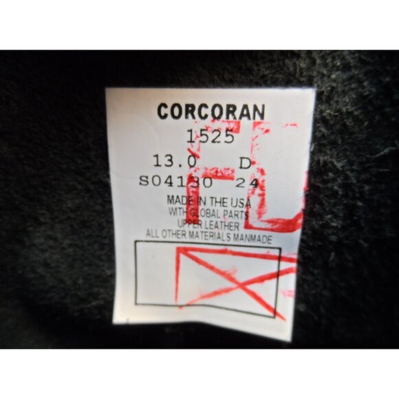 Corcoran Men's 10" Leather Field Combat Boots 1525 *Made In USA* Black 13D - Picture 9 of 9